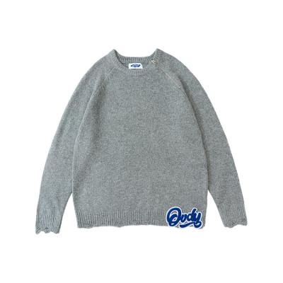 China Anti-pilling Product Plain Crewneck Pullover Hot Sale Knitted Casual Sweatshirt Anti-pilling for sale