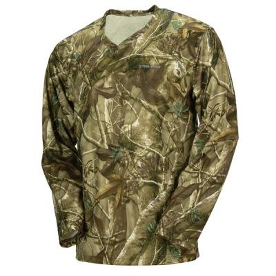 China Hunting Camo Long Sleeve Hunting Camo Shirts, 100% Poly Hunting Camo Clothing With Wicking Function for sale