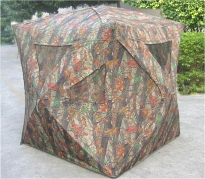 China 300D Oxford Coated Carbon Layer  + PE Mesh Hunting Blind Tent, Hunting Tent Blinds, Camouflage Hunting Tent for sale