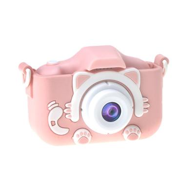 China Best Photographs X5s Kids Cartoon Cat Kids Digital Camera Toy 2000W Pixels Mini With 2.0 Inch 1080p IPS HD Screen for sale