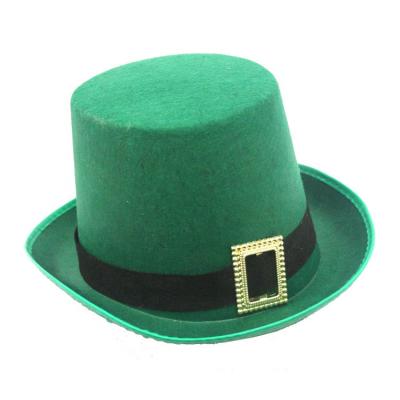 China Green Party Nonwoven Top Nonwoven Prom Nonwoven Fabric Irish Shamrock Hat for sale