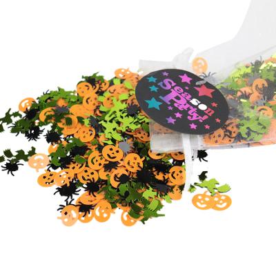 China Halloween PVC pumpkins, witches, spider glitter confetti for sale