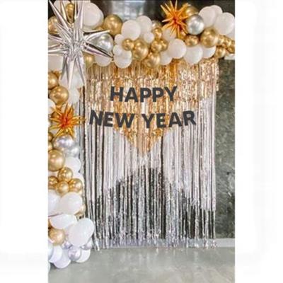 China FOIL+PAPER New Year Fringe Layer Backdrop Curtain Kit for sale