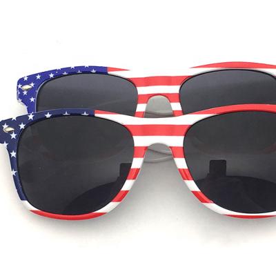 China Plastic Patriotic National Day Flag Sunglasses Accessory For Party Decorations for sale