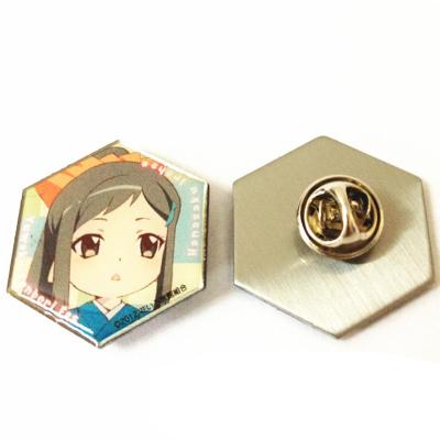 China USA Iron Printing Anime Cartoon Avatar Stainless Lapel Pin With Epoxy for sale