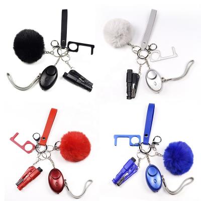 China USA Wholesale Personal Safety Products Key Chain Pink Mini Key Self Defense Keychain for sale