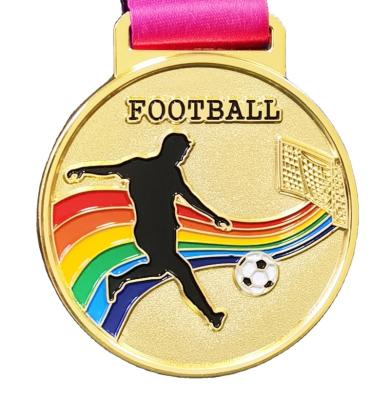 China USA Wholesale Custom School Competition Football Medal for sale