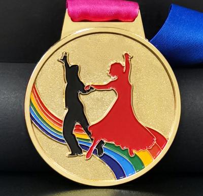 China USA Wholesale Custom School Competition Dance Medal for sale