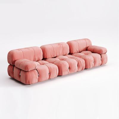 China Velvet Bellini Camaleonda 3 seater modular sofa upholstery for sale