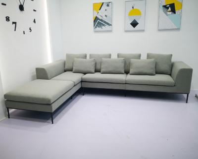 China Convertible furniture modern design sectional sofa set/fabric sofa set for living room/L shape sofa for sale