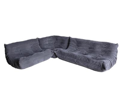 China Hot Sale Togo Fabric Sofa Living Room Sofas Nordic Modern Couch Convertible Light Luxury Velvet Sofa for sale