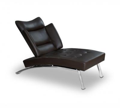 China modern upholstered black leather lounge chair for interior decor for sale