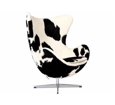 China Convertible Cowhide Chaise Lounger Mid Century Design for sale