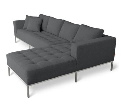 China L shape sofa Canada design corner fabric sofa / L-shape sofa 5068# North America design for sale