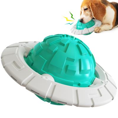 China Stocked Pet Supplies Rubber Chew Toys Bite Dog Toy Frisbee Ball TPR Resistant Molars Tools For Dogs for sale