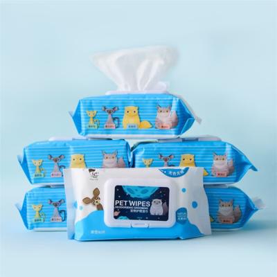 China New Wet Stored Pet Shop Wipes Wholesale Products Hot Selling Organic Pet Cloths For Dogs And Cats 80PCS for sale