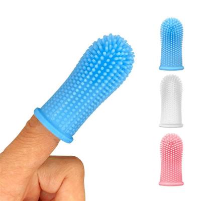 China Other Factory Wholesale Dental Pet Brush Tools Pet Finger Toothbrush Cat And Dog Care Clean Tool for sale