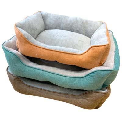 China Wholesale Breathable Crystal Deep Luxury Plush Pet Dog Bed Large Memory Foam Nest Sleep Pad Velvet Warm Round Cat Bed Half-Pack for sale