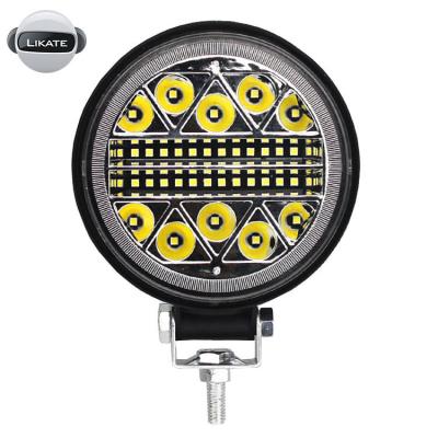 China Aluminum+LED Relyus Round 4inch 12-24V 102W 34Lights Aluminum Led Work Light For Jeep ATV SUV 4x4 Truck T Boat for sale