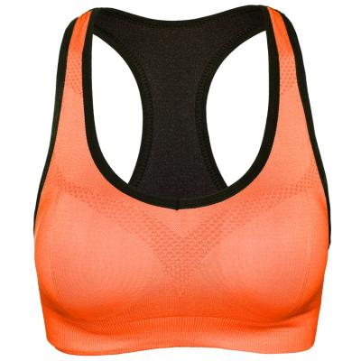 China Logo Yoga High Impact Sports Bra Women's Sports Fitness Bra Breathable Customized Seamless Top for sale