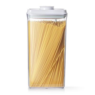 China Airtight Freshness Keeping Kitchen Food Storage Containers For Storage Clear Plastic Jar Spaghetti Food Container Airtight Organizer for sale