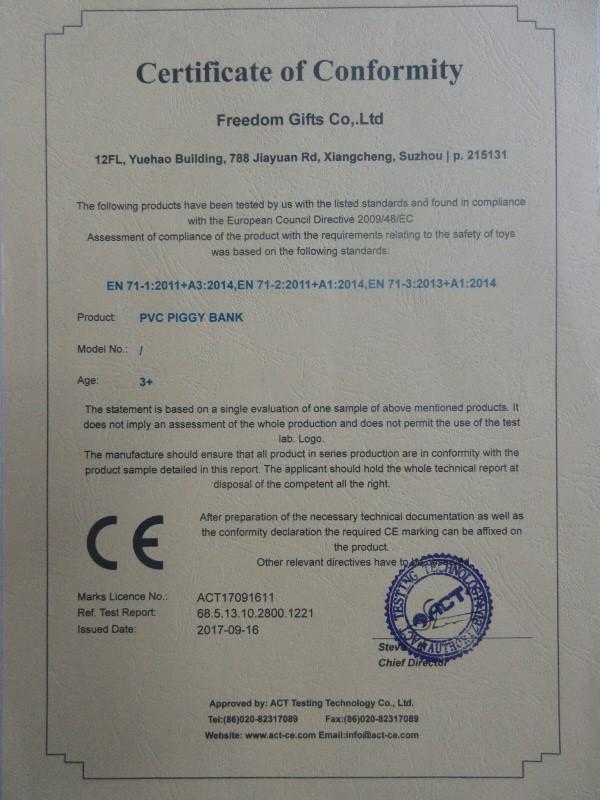 CE - Suzhou Freedom Gifts Limited