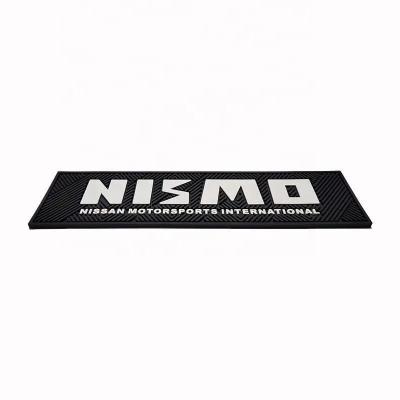 China New Arrival Viable Rubber Bar Mat Custom Logo Spill Rail Soft PVC Bar Mat for sale