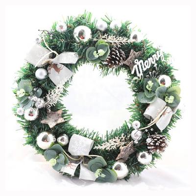 China MOQ Eco - Friendly Wreath Christmas Decoration Christmas Stocking Braids Artificial Wreath for sale