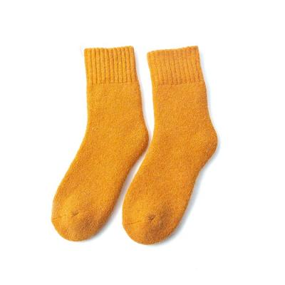 China Cheap Factory Price Viable Winter Cashmere Socks 100% Thick Cashmere Bed Socks for sale