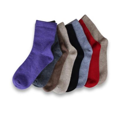 China Wholesale Custom Viable Casual Winter Sports Solid Color Cashmere Warm Socks for sale