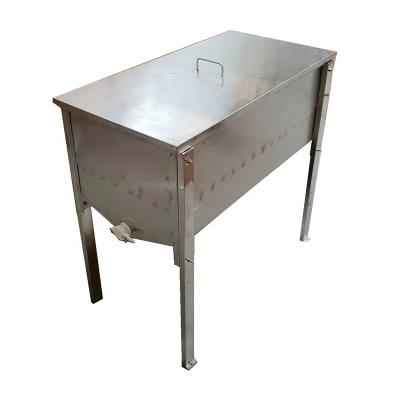 China Honey Uncapping Honey Harvesting 304 Stainless Steel Honey Uncapping Tank With Lid And Legs for sale