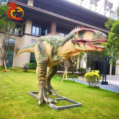 China Sponge and Rubber Animatronic Gigantosaurus Dinosaur Model for Garden Decoration for sale