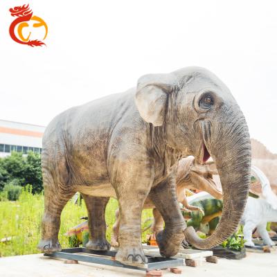 China Park Elephant Life Size Animatronic Animal Realistic Model For Sale for sale