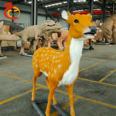 China Park Artificial Lifelike Electric Sika Deer For Landscape Decoration for sale