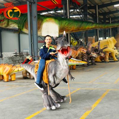 China Theme Park Stage Show Realistic Dinosaur Walking Costume For Adult for sale