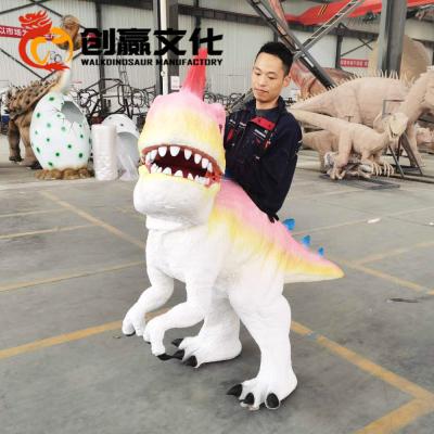 China Stainless Steel Professional Animatronic Adult Dinosaur Rider Costume For Christma for sale