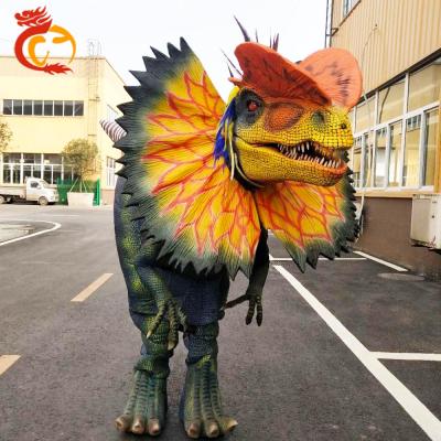 China Real Animaltronic Stainless Steel Attractive Life Size Dinosaur Costume For Sale for sale