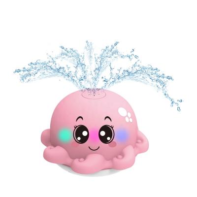 China New Next Eco-friendly Baby Tub Sprinkler Toys Octopus Pool Spray Water Light Bath Toys For Kids Toddlers for sale