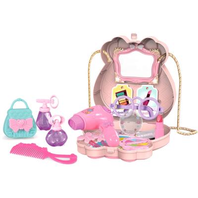 China This makeup toy is made of safe kids make up toy to pretend play shoulder bag role play beauty set cosmetic set portable toys for girl birthday gift for sale