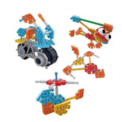 China 2021 eco-friendly new self assembling rod educational toys diy assemble game novelty 3D deformation blocks play for sale