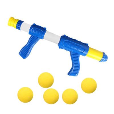 China Eco-friendly Material Rapid Fire Launcher Foam Ball Blaster Gun Toys With 5 Balls For Kids for sale