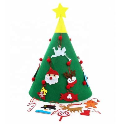 China Eco-friendly DIY 3D Ruled Christmas Tree Ornaments Toy For Kid Christmas Indoor Decoration for sale