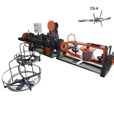 중국 Electric cnc control normal and reverse twist barbed wire chain link making machine 4 thorns barbed wire making machine 판매용