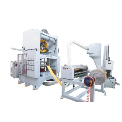 China Aluminum Foil Food Disposable Box Container Making Punching Machine Making zu verkaufen