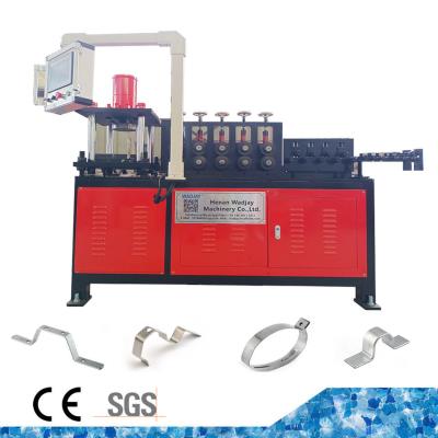 中国 CNC Metal Flat Bar Flat Strip Bending Forming Automatic Hoop Pipe Clamp Making Machine 販売のため