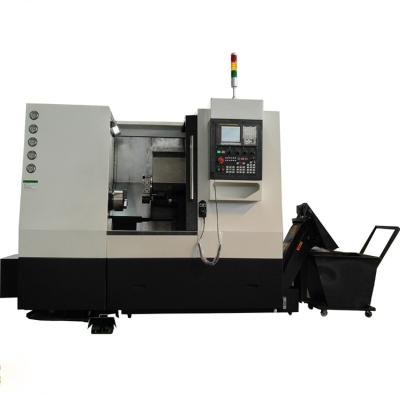 China Tipo torno auto TCK6350 de la torrecilla de China de la cama de la inclinación de la máquina del torno del CNC en venta