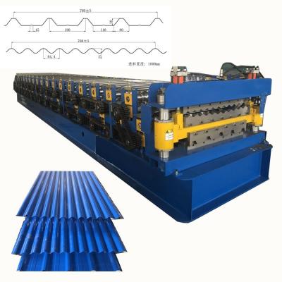 China Типа кровельных панелей do Профилегибочная машина для производства кровельных панелей может производить 2. à venda