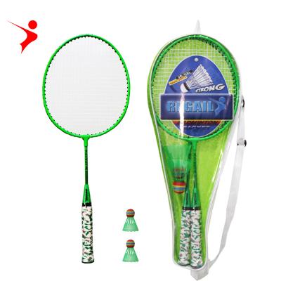 China Playing Pop Regail Kids Badminton Rackets Kids Mini Cross Badminton Rackets and Ball Set Include 2 Rackets, 2 Rainbow Badminton and Bag for sale