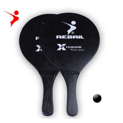 China Regail Hot Product Wooden Beach Rackets Set, Color Racket Summer Sports Game Beach Paddle, Beach Rackets SL-009 for sale