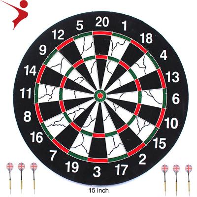 China High Quality Flocking Surface Durable Indoor Cabinet Customized Box Logo Packing Color 15 Inch Dartboard Type (6 PCs Darts) for sale